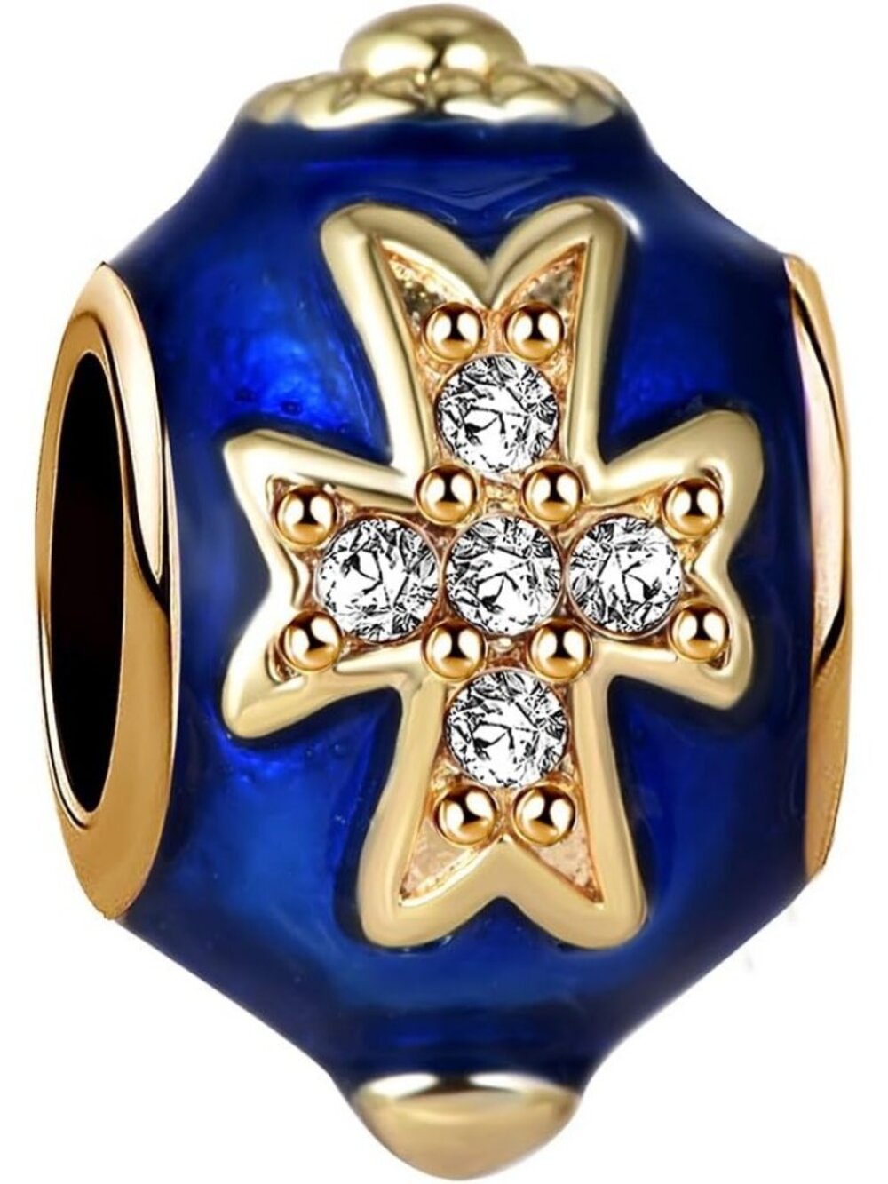 Women's Blue Egg Christmas Halloween Compatible with Pandora Charm Bracelets